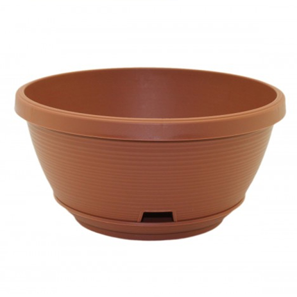 Горшок Марсель 2,7л с поддоном Шоколадный