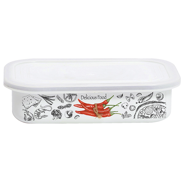 Лоток эмал Chilli 1,5л прям пласт/кр TM Appetite