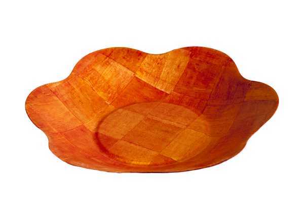 Салатник-фруктовница ЦВЕТОК, Ø 28см (дерево) 800мл