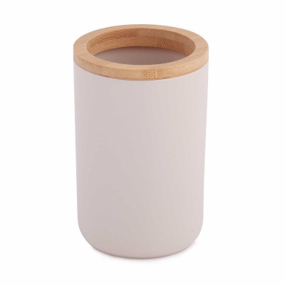 Стакан для зубных щеток "Бамбук" (бежевый)  (то)