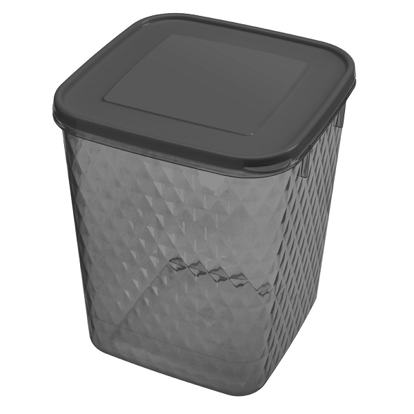 Контейнер для замораживания и хранения продуктов "КРИСТАЛЛ" 2,3л (черный)(то)