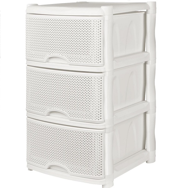 Комод универсальный Ajur 3-х секционный белое облако (то)