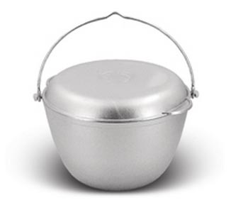 Казан походный 5л алюм. с крышкой сковородкой