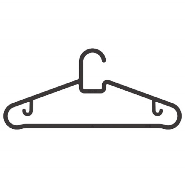 Набор вешалок-плечиков (5шт.)(52-54р.)(черный) (то)