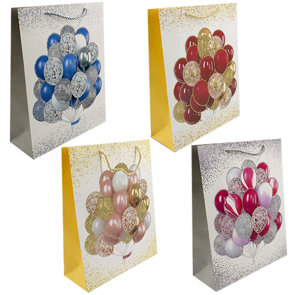 Пакет подарочный бумажный ПРАЗДНИК 31*12*40см