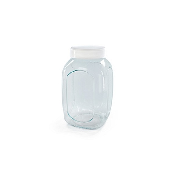 Банка для сып. прод. (стекло) Krita 1,5 л (снежно-белый)(то)