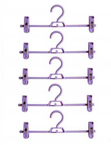 Вешалка 33см для юбок, набор 5шт  (фиолетовая)