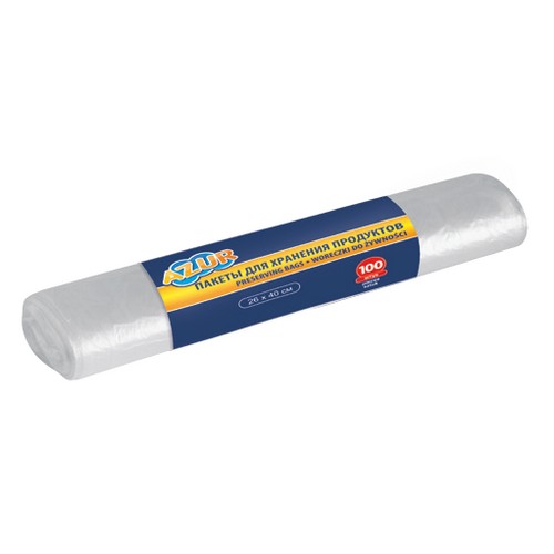 Пакеты для хранения продуктов 26х40см 100шт. NEW
