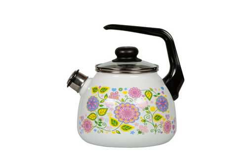 Чайник 3л. со свистком  Цветочная фантазия
