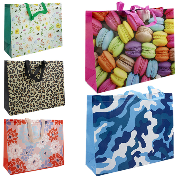 Сумка хозяйственная 45*35*15см, с застежкой-кнопкой