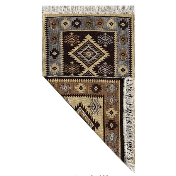 Коврик Kilim Usak из хлопка 60х90 серый-бежевый, Турция