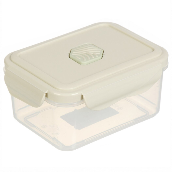 Контейнер для холодильника и СВЧ "ECO STYLE" с клапаном 0,5л св.серый (то)