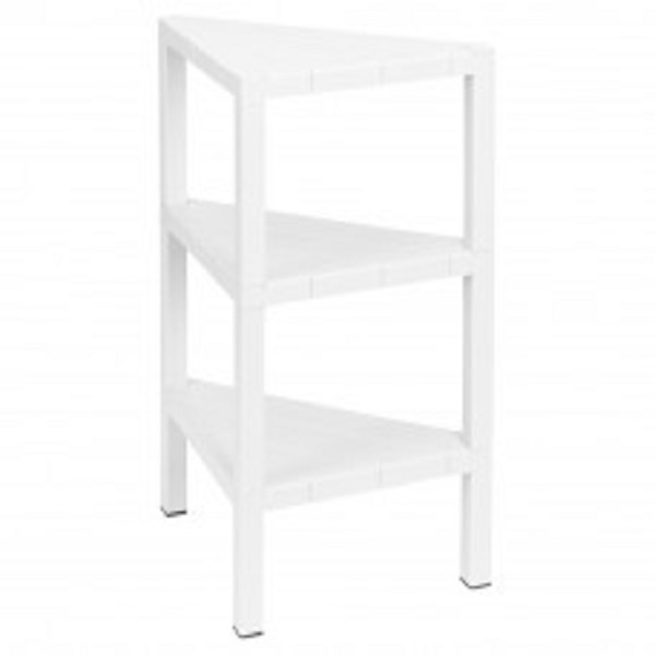 Этажерка угловая NATURE 330х330х725мм (Белый) (то)