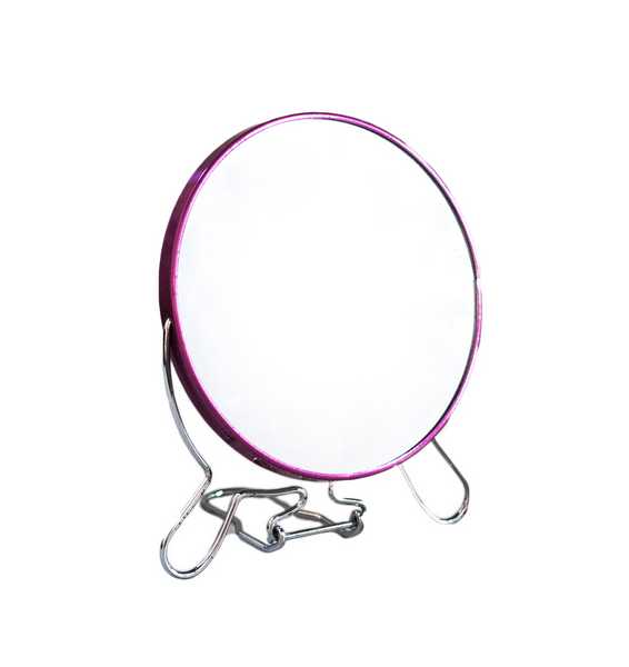 Зеркало металлическое цветное 8"