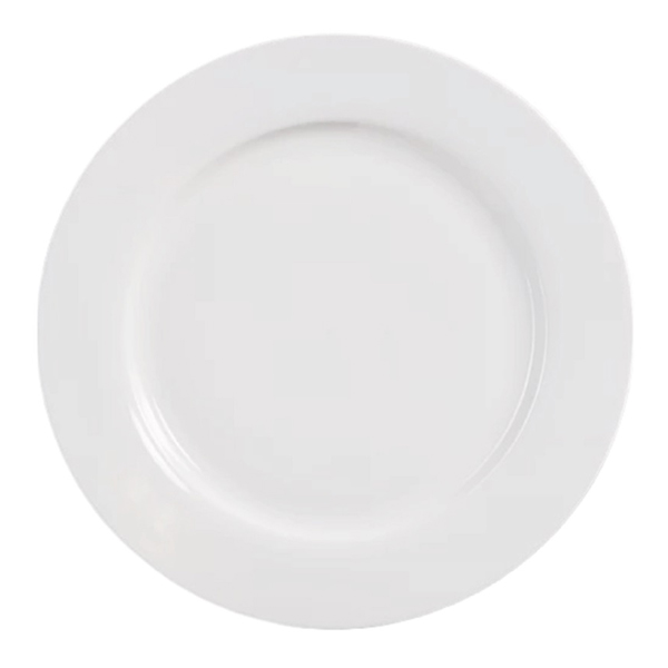 Тарелка плоская 19см JEWEL белая (стеклокерамика)