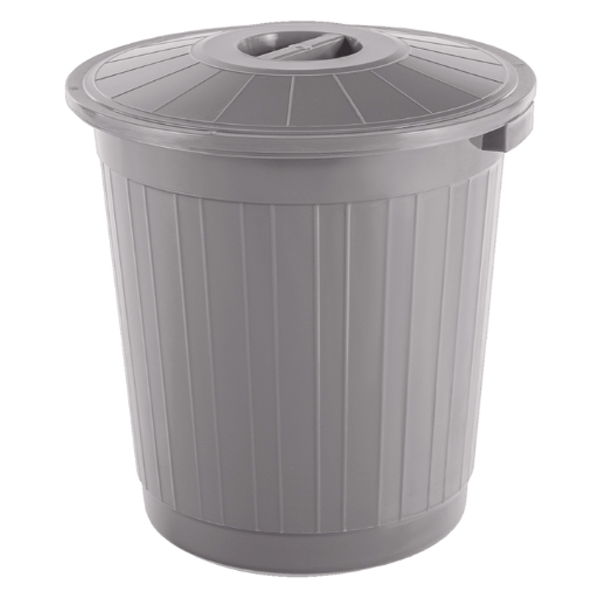 Бак 80л с крышкой (серый)