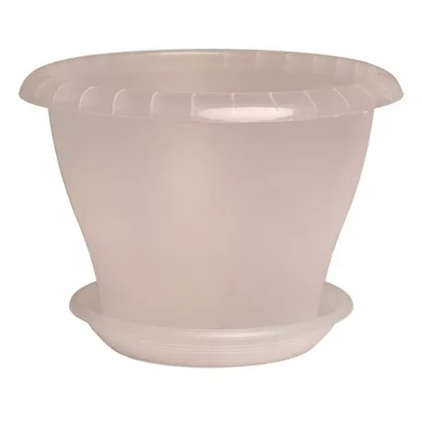 Горшок "Гамма плюс", D19, с поддоном 2,0л пудра