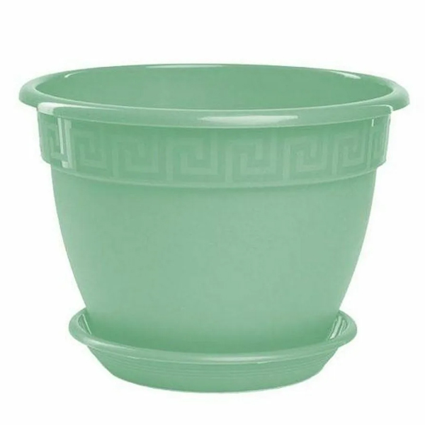 Фиалочница "Антик" D13, 0,75л с поддоном мята