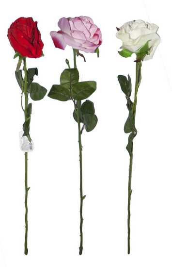 Цветок декоративный РОЗА БАРХАТ 50см