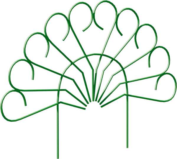 Забор металлический "ПАВЛИН" 5 секций, 5 м