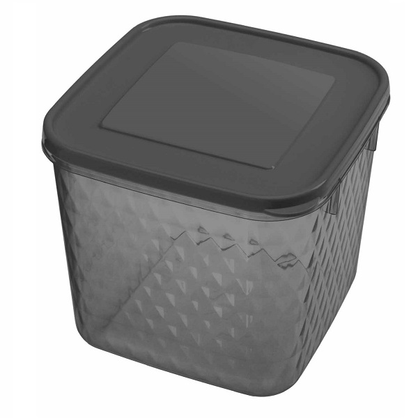 Контейнер для замораживания и хранения продуктов "КРИСТАЛЛ" 1,8л (черный)(то)