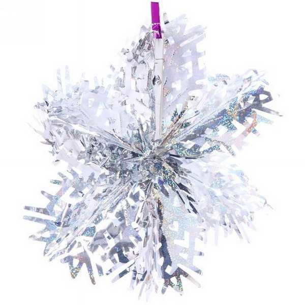 Украшение подвесное СНЕЖИНКА, 39см