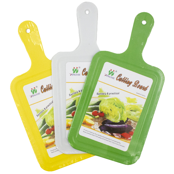 Доска разделочная пластиковая 30*15см, с ручкой