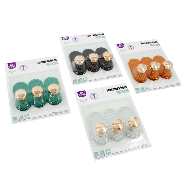 Крючки пластиковые, набор 3шт