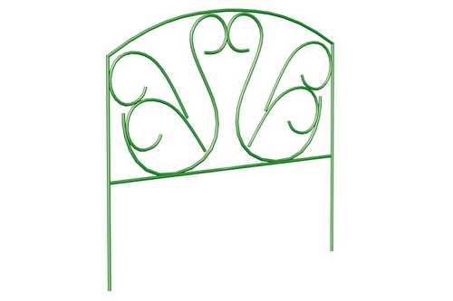 Забор для клумбы Лебеди