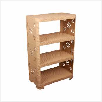 Этажерка "Плетёнка" №2 4-х секц.(бежевый)(то)