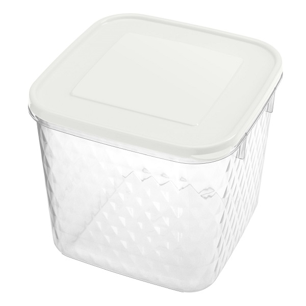 Контейнер для замораживания и хранения продуктов "КРИСТАЛЛ" 1,8л (белый) (то)