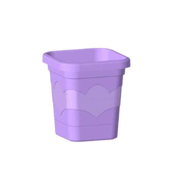 Горшок "Валенсия" Квадрат, D19,  2,9л, лаванда (то)