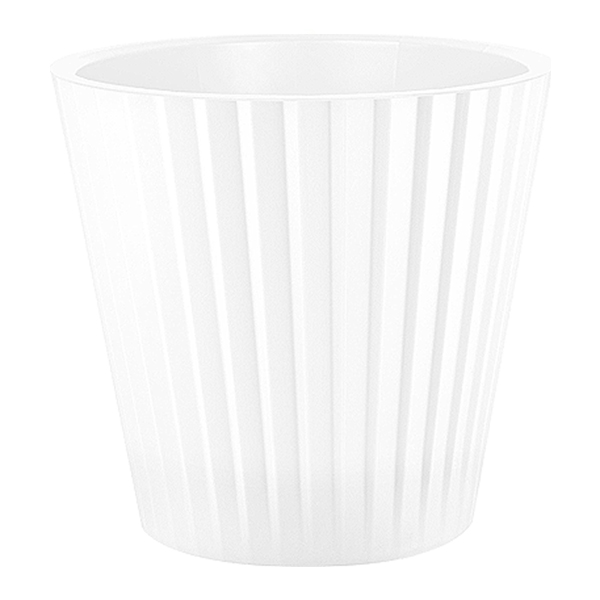 Горшок для цветов Sand D160мм, 2л c дренажной вставкой белый жемчуг (то)