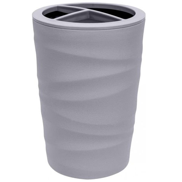 Стакан Keeplex Wave для зубных щеток серый топаз