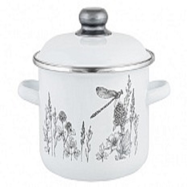 Кастрюля эмал цил FLORA-2 5,5л ТМ Appetite