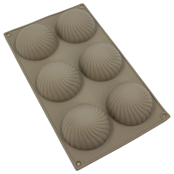 Форма для выпечки силиконовая 6 ячеек, 30*17*3см