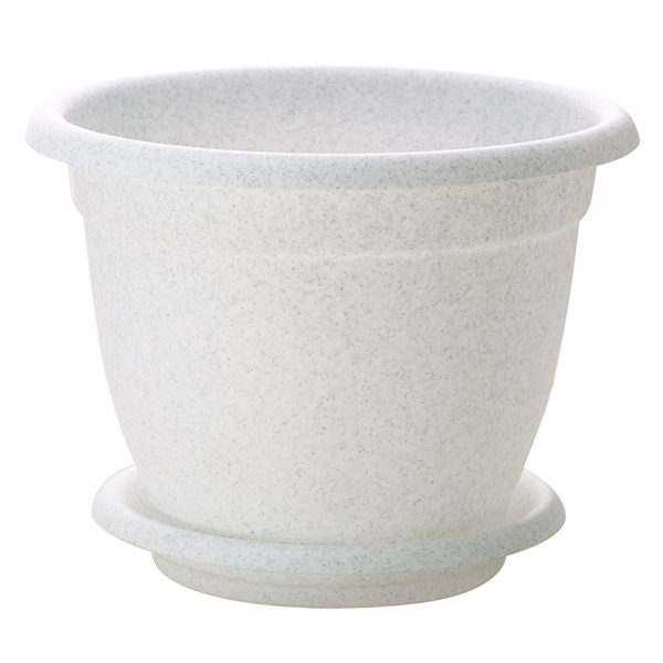 Горшок для цветов Борнео 21см/2,9л с подставкой №4 мраморный (то)