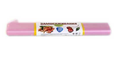 Пакеты д/ЗАМОРАЖИВАНИЯ продуктов "Уфа ПАК" 25х38  30шт/рул. 