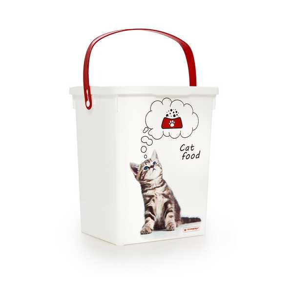 Контейнер для корма животных 5л. КОШКИ (то)