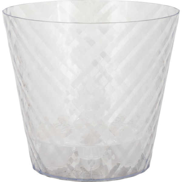 Горшок для цветов Manhattan Cristallo D160мм 1,6л c дренажной вставкой прозрачная вода (то)