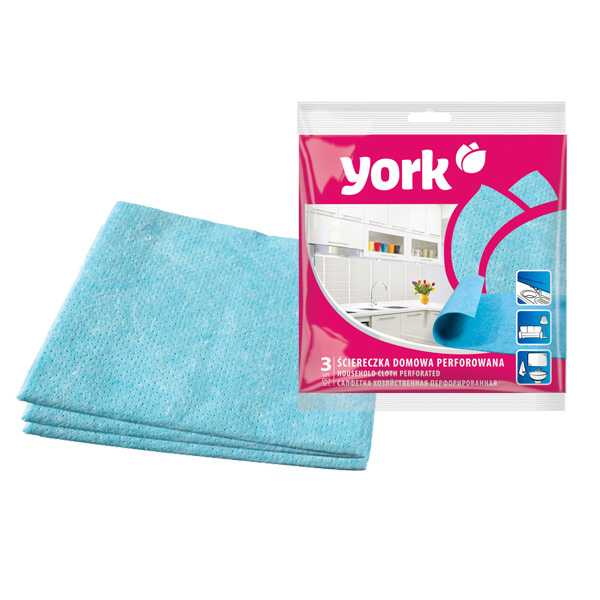Салфетки YORK перфорированные 3 шт DOMOWA (35*34см)