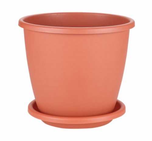 Горшок цв. "Афина" 11л с поддоном (корич.)