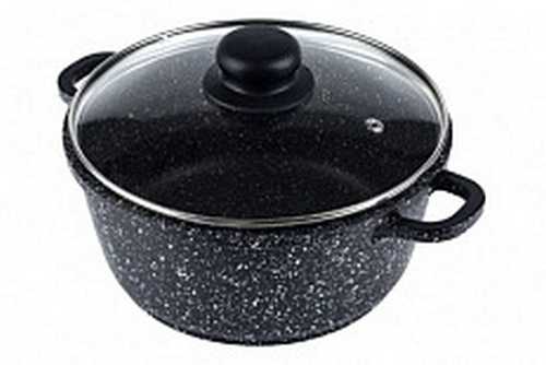 Кастрюля а/пр литая 3,0л стекл/кр Престиж ТМ Традиция (индукция)