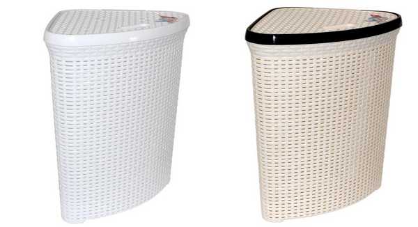 Корзина для белья угловая 500х370х55 (то)