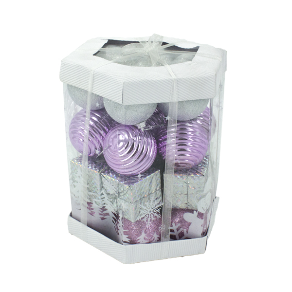 Шары елочные 6см, 28шт