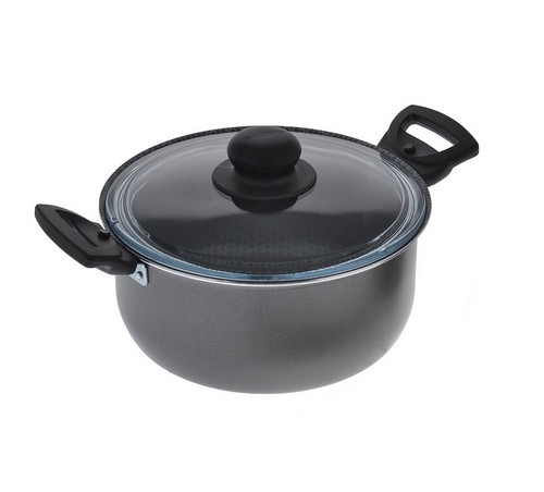 Кастрюля ДИСКАВЕРИ 2,0л, D-180мм, стеклянная крышка