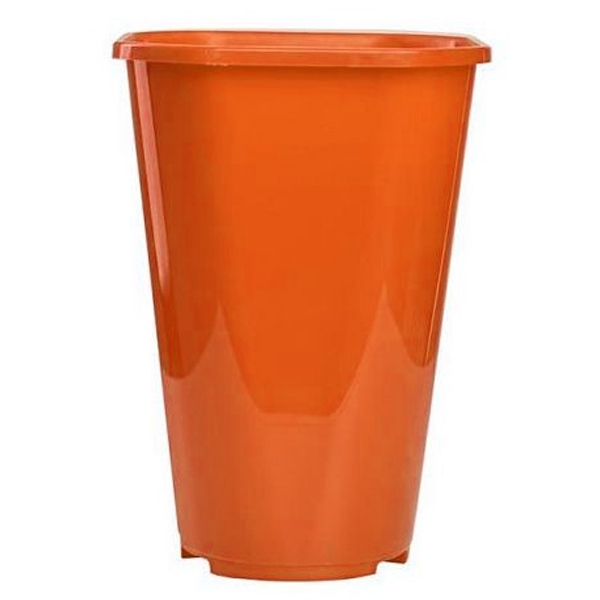 Горшок "Роза", D16,  3л оранжевый без поддона