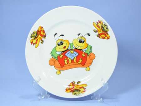 Тарелка мелкая 175мм Идиллия "Пчелы"