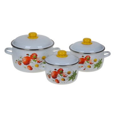 Набор №408 3пр.конич.  (2л.+4л.+5,5л.) Маргаритки 