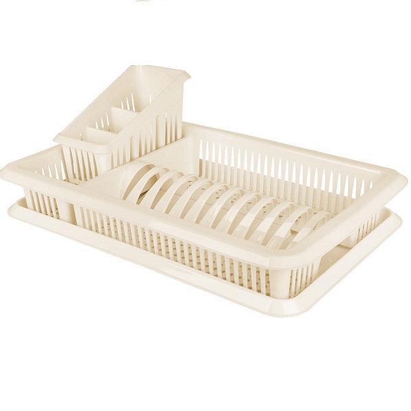 Сушилка для посуды Plast Team одноярусная 480х305х170мм (молочный туман)